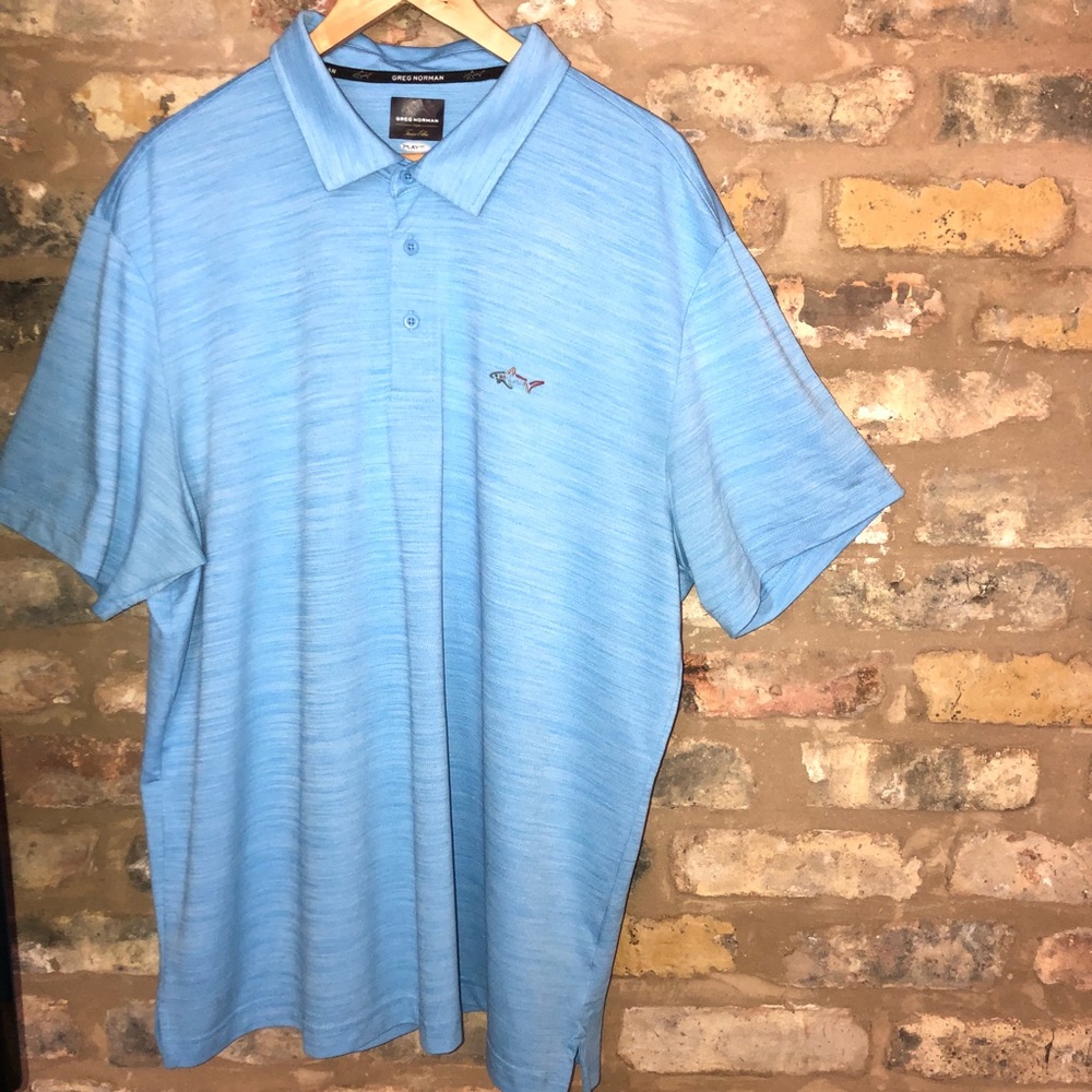 Greg Norman Golf Shirt Play Drt XXL Baby Blue